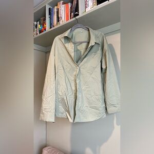 Green Button Down Hotouch